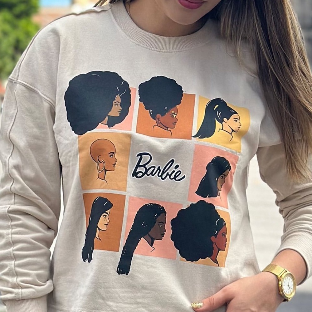 Barbie Graphic Sweatshirt - Beige